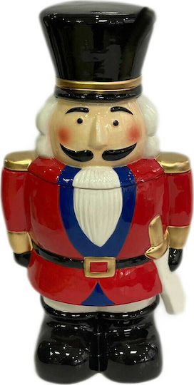 Marva Weihnachtliche Keksdose Keramik Rot L17xB11xH32cm.