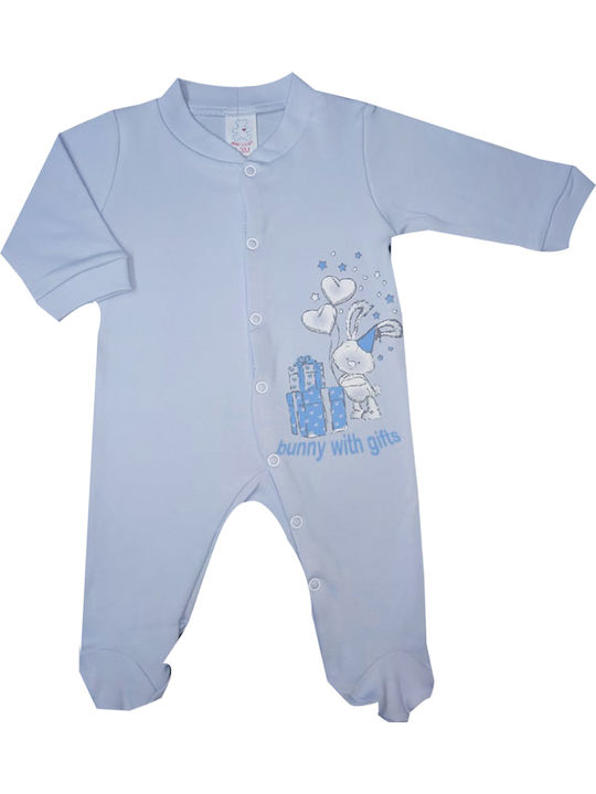 Bebe Cooney Baby Bodysuit Set Long-Sleeved Light Blue