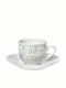 Cryspo Trio Fashion Set of Cups Coffee Porcelain Gray 100ml 6pcs