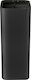 Stil Casa Metallic Waste Bin 60lt Black