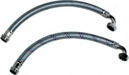 Kraft 63610 Σωλήνας Υψηλής Πίεσης με Γωνία M1''xF1'' 80cm