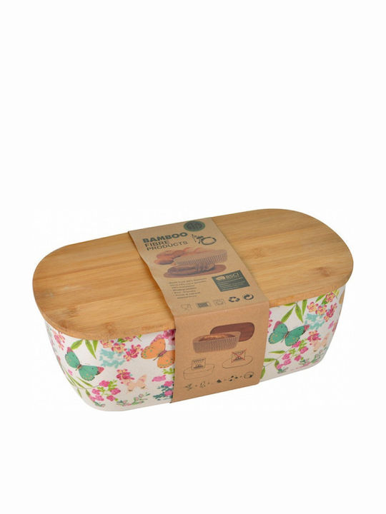 Lalos Ψωμιέρα με Καπάκι από Bamboo 36x20.5cm