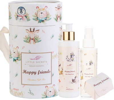 Little Secrets Happy Friends Christmas Gift Box: Body Cream Pflege-Set 200ml