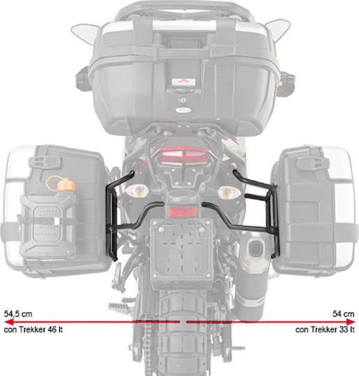 Givi Πλαϊνές Βάσεις Monokey για Yamaha Tenere 700
