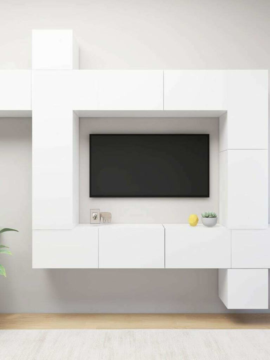 Living Room TV Unit Λευκό L100xW30xH30cm