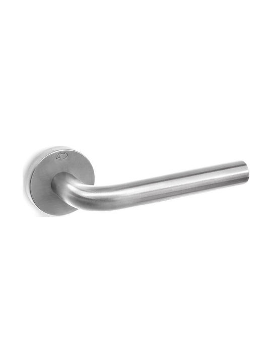 Convex Lever Front Door with Rosette Right 1755 1755ROY-R-S24S24 with Rosette Chrome