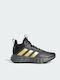 Adidas Αthletische Kinderschuhe Basketball OwnTheGame 2.0 K Grey Five / Matte Gold / Core Black