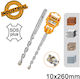 Ingco Four-Cut Drill Carbide with SDS Plus Shank for Masonry 10x260mm