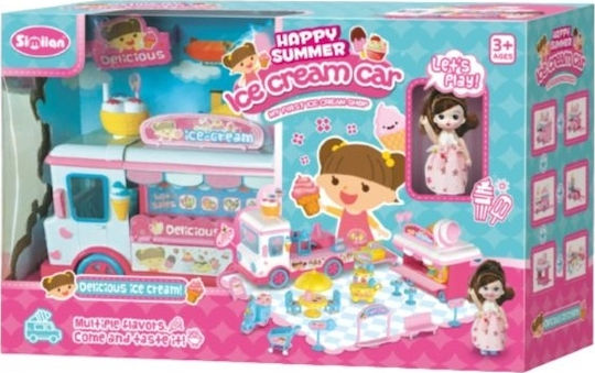 Blue Toys Κούκλα με Αμάξι Παγωτού για 3+ Ετών