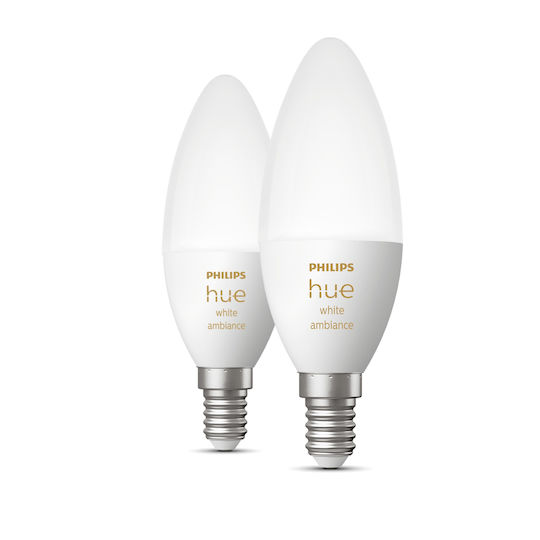 Philips Smart LED Bulbs 5.2W for Socket E14 Adjustable White 470lm Dimmable 2pcs