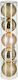 Ornament suspendat Glob Auriu Set 5buc