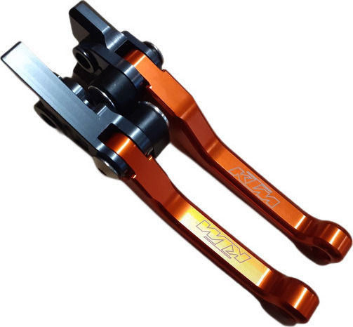 NSRacing Set of Motorcycle Brake/Clutch Levers Adjustable for KTM 450 SX Orange 22335576