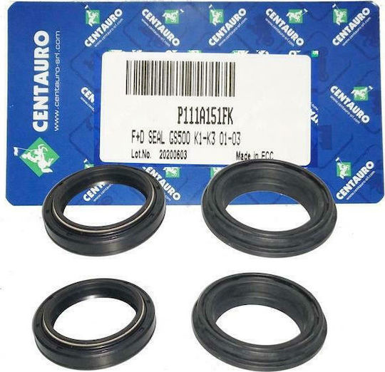 Centauro P111A151FK Τσιμούχες Πιρουνιού & Ξύστρες 37x49x8/9.5 για Suzuki VL 125/250 LC Intruder 2000-2007