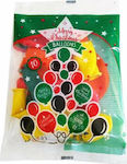 Set of 10 Balloons Multicolour Merry