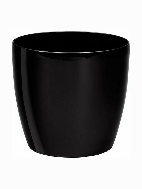 Plastona Roto Brillante 18 Pot Black 18x18x16.5cm 10.02.0103