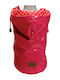 Croci Raindrop Cherry Hundemantel Wasserdicht Kapuzen Rot mit Rückenlänge 35 cm.
