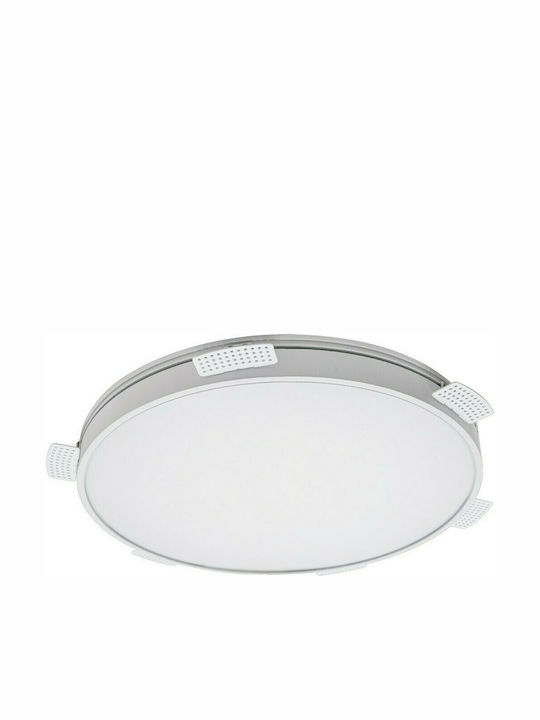 VK Lighting Round Recessed LED Panel 60W with Warm White Light 3000K 72.5cm