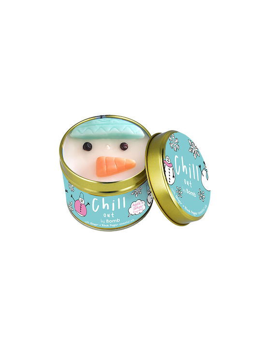 Bomb Cosmetics Scented Candle Jar with Scent Chill Out Light Blue 243gr 1pcs