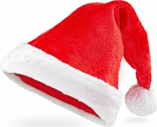 Christmas Caps Red with Pattern Santa Claus