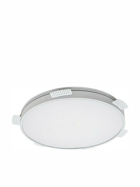 VK Lighting VK/04347/W/W/33 Rotund Încastrat Panou LED Putere 20W cu Alb Cald Lumini Diametru 32.5cm.