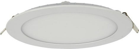 VK Lighting Rund Vertieft LED Panel 15W mit Kaltweiß Licht 6000K