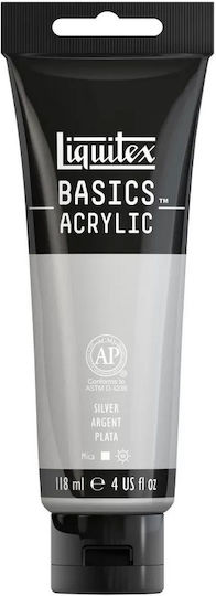 Liquitex Acrylic Color Basics Acrylic Paint Set 052 Silver 118ml 1pcs