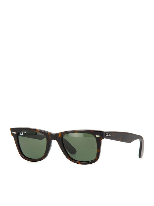 Ray Ban Wayfarer Unisex Sunglasses with Brown T...