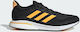 Adidas Supernova Herren Sportschuhe Laufen Core Black / Flash Orange