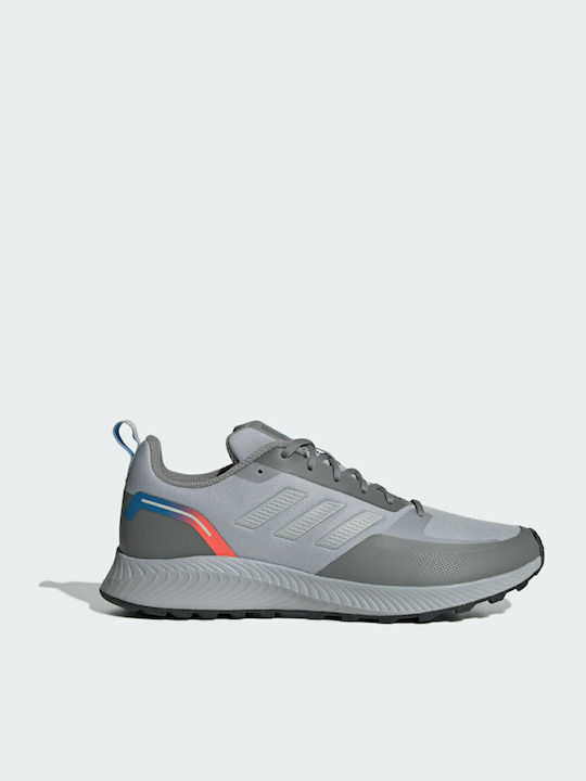 Adidas Run Falcon 2.0 TR Ανδρικά Αθλητικά Παπούτσια Running Halo Silver / Blue Rush