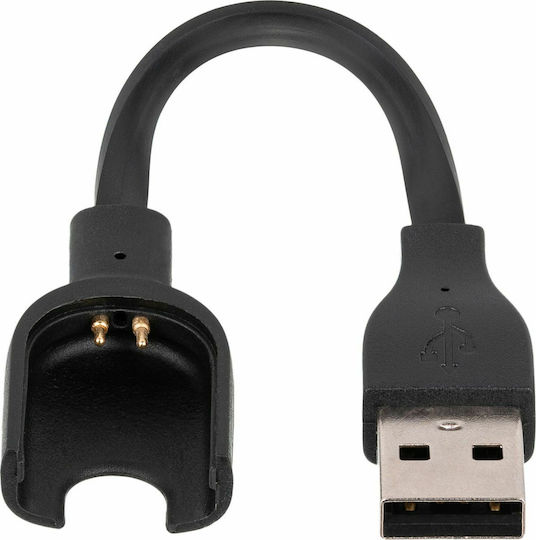 Akyga AK-SW-12 Charging Cable Încărcător pentru Mi Band 3/Mi Smart Band 4 Negrus