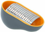 Alpina Inox Vegetable & Fruit Grater with Container Orange 14.5x10x8cm