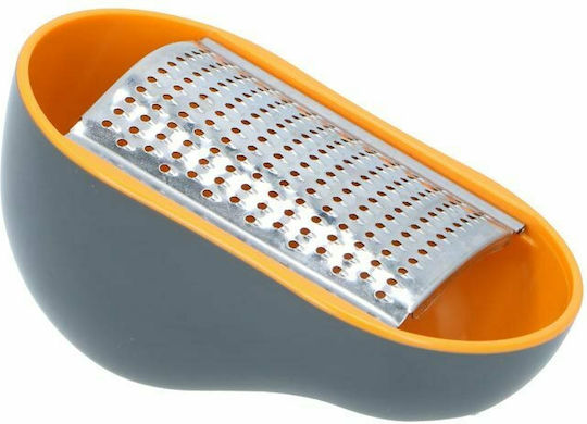 Alpina Appliances Reiben für Obst und Gemüse mit Behälter Orange 14,5x10x8cm