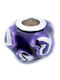 Viceroy Heart Charm Made of Silver Purple