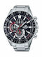 Casio Edifice Men's Watch 50.5mm Chronograph Battery with Silver Metal Bracelet