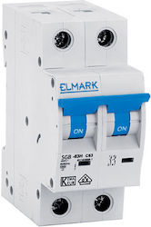 Elmark 2-Poles Automatic Circuit Breaker 20A 41220C