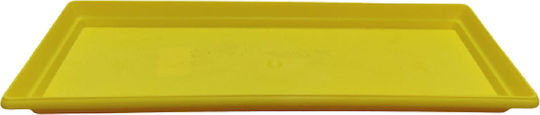 Atmosphera Nr350 Pot Plate Plastic Yellow 45x15cm