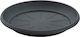 Atmosphera Plastic Pot Plate Anthracite 17x17cm
