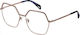 Police Damen Metallisches Brillengestell Gold VPLD28 0E59