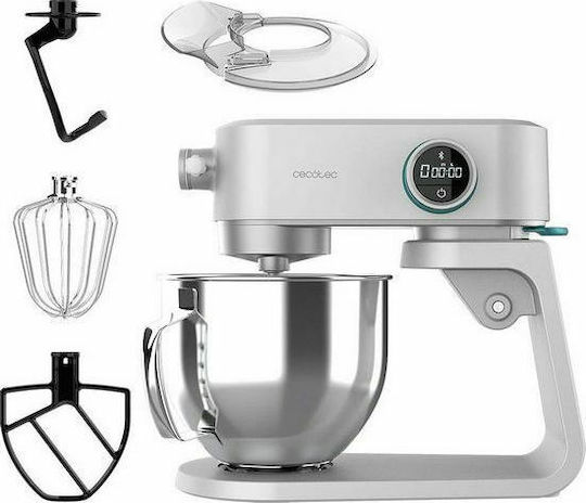 Cecotec Twist & Fusion 4000 Κουζινομηχανή 800W με Ανοξείδωτο Κάδο 5.2lt Luxury White