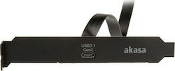 Akasa Κάρτα PCI σε 1 θύρα Type-C / USB 3.1