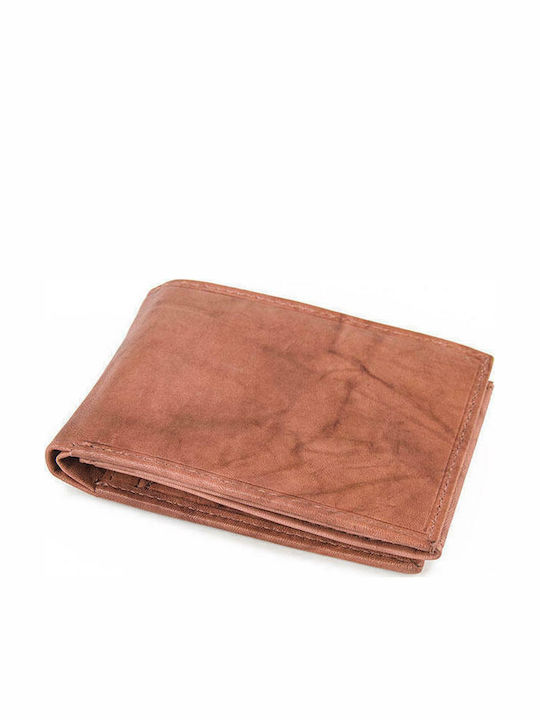 GA Leather Men's Wallet Classic Tabac Brown