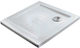 Orabella Square Porcelain Shower White Slim 80x80x5.5cm