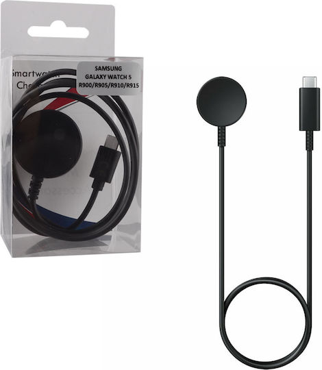 Volte-Tel Wireless Charger with Charging Cable Type C Wearable Charger Samsung Galaxy Watch 5/6 Blackς