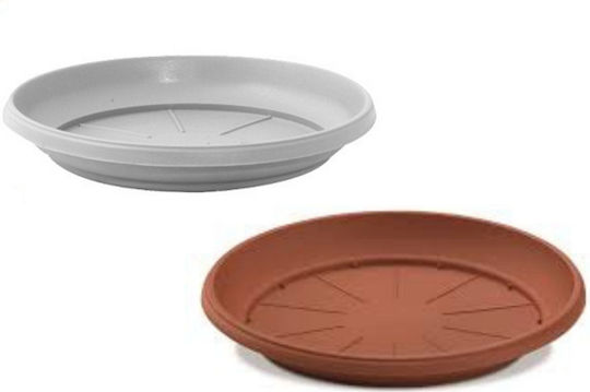 Atmosphera Festone Πιάτο Γλάστρας Πλαστικό Terracotta 55x55εκ. 101245