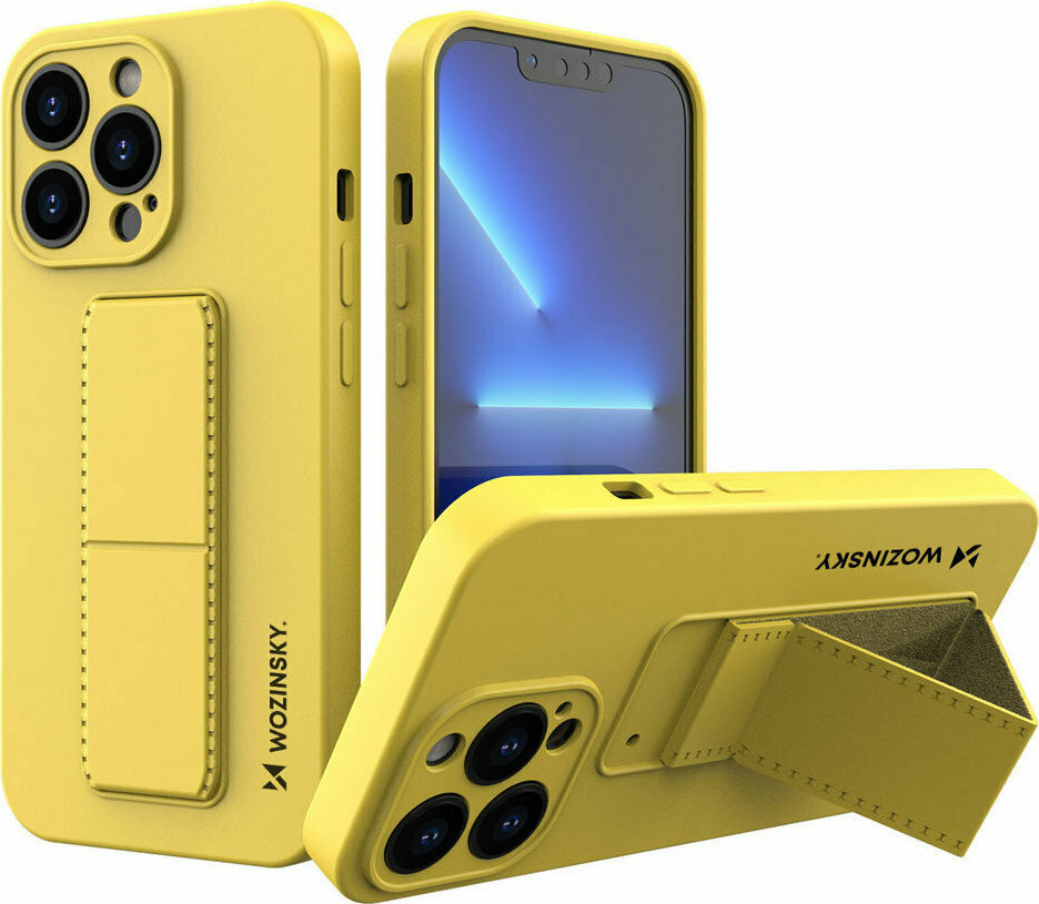 Wozinsky Kickstand Flexible Back Cover Σιλικόνης Κίτρινο (iPhone 13 Pro) | Skroutz.gr