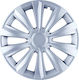 Jestic Car Hubcap Set Delta 16" 1pc Silver