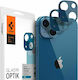 Spigen Mini Optik Lens Protector 2pcs Protecție Cameră Sticlă călită Albastru pentru iPhone 13 / 13 mini AGL04037