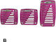 Autoline Car Pedal Set Universal Purple 3pcs