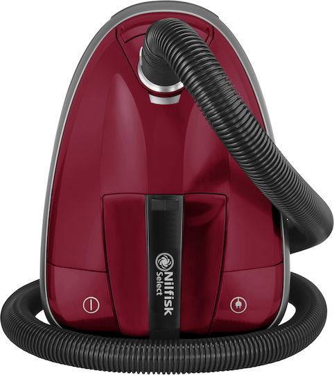Nilfisk Select Vacuum Cleaner 450W Bagged 3.1lt Red