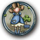 Santoro I Love Every Bit Of You Round Decorative Magnet